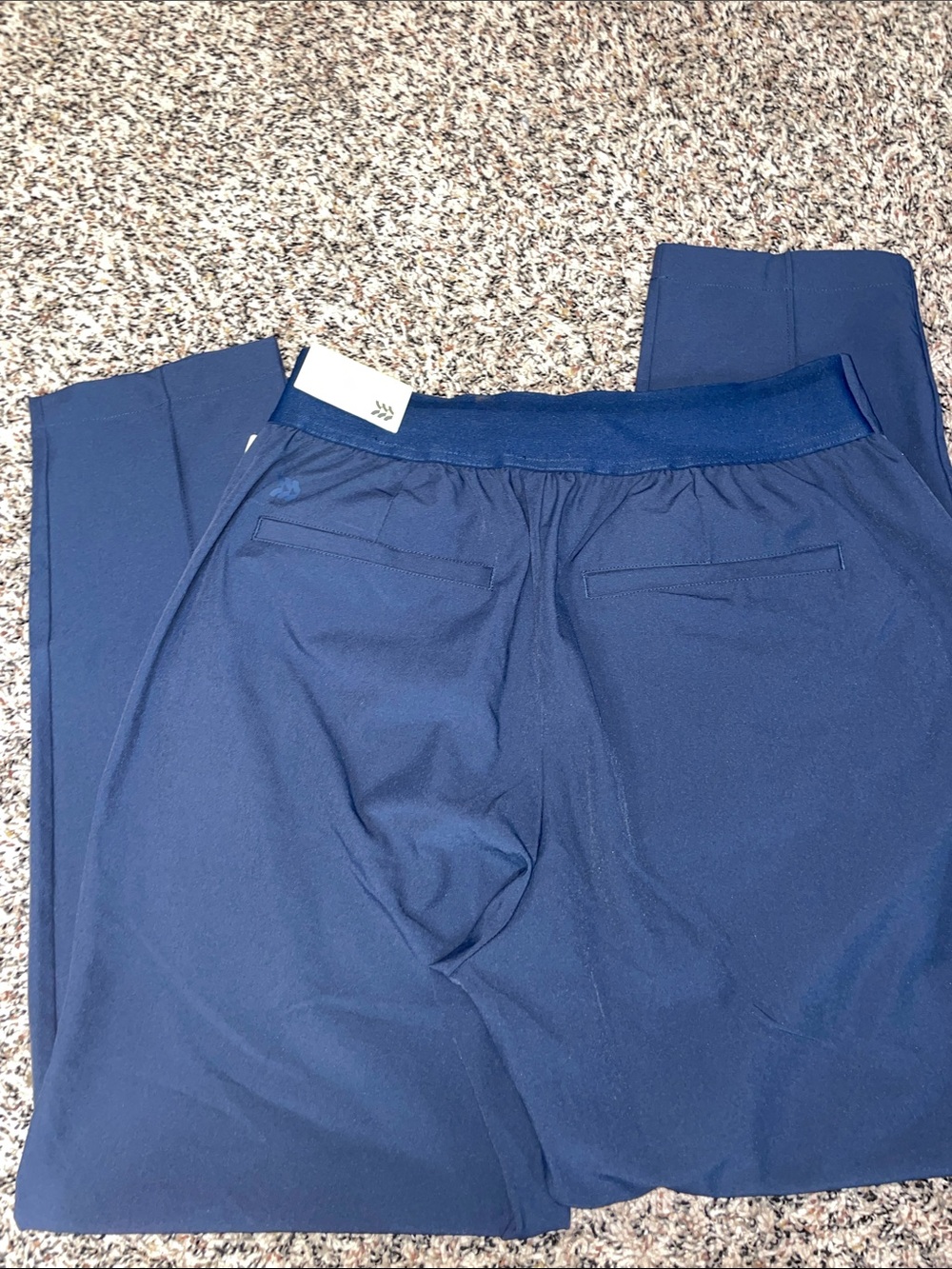 All In Motion Woven Woman’s Navy Golf Pant High Rise Ankle Size Small | NWT - Picture 4 of 9